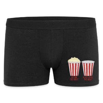 Popcorn at the cinema - Men's Boxer Shorts - black - Front