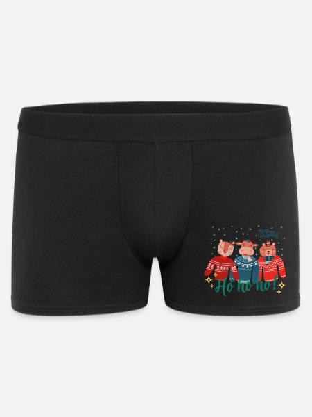 Ugly Christmas Sweater - Merry Christmas - Men's Boxer Shorts - black