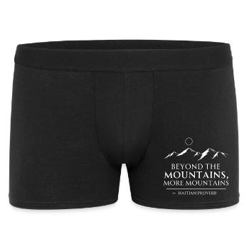 Motivational Quote Mountains - Men's Boxer Shorts - black - Front