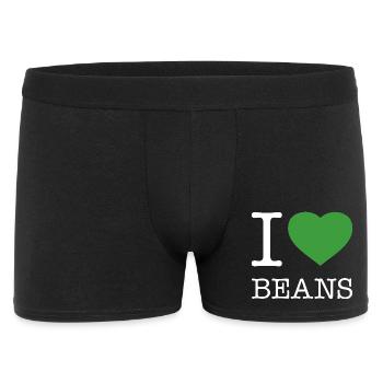 J’AIME LES HARICOTS Bohnen - Boxer Homme - noir - Devant