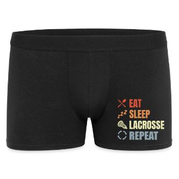 Vintage Lacrosse Schedule - Men's Boxer Shorts - black - Front
