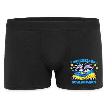 Your cuddly sleeping shirt with a heart for Ukraine - Men's Boxer Shorts - black - Front