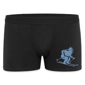 Monkey Gorilla Chimpanzee Ski Silhouette Design - Men's Boxer Shorts - black - Front