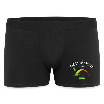 Retirement Plans: Relaxed Low Stress Levels - Men's Boxer Shorts - black - Front