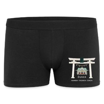 Osaka Japan, Namba Yasaka-jinja Torii Drawing - Men's Boxer Shorts - black - Front