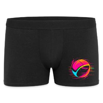 Volleyball Ball Retrowave Look - Men's Boxer Shorts - black - Front