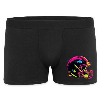 Casque de football look années 80 - Boxer Homme - noir - Devant