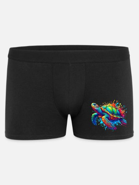 Schildkröte - Männer Boxer Shorts - Schwarz