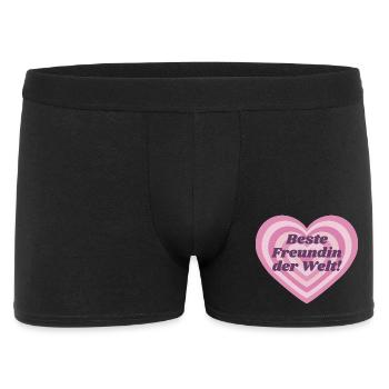Beste Freundin der Welt - Männer Boxer Shorts - Schwarz - Vorne
