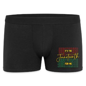 Juneteenth Pour Moi Libre Depuis 1865 Indépendance - Boxer Homme - noir - Devant