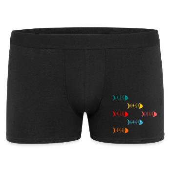 POISSON. POISSON D'AVRIL. VACANCES. ETE. HUMOUR. - Boxer Homme - noir - Devant