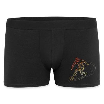Joueur de football Croquis Vintage - Boxer Homme - noir - Devant