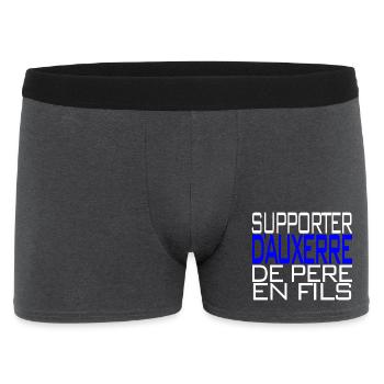 Supporter Auxerre Père et Fils - Boxer Homme - charbon - Devant
