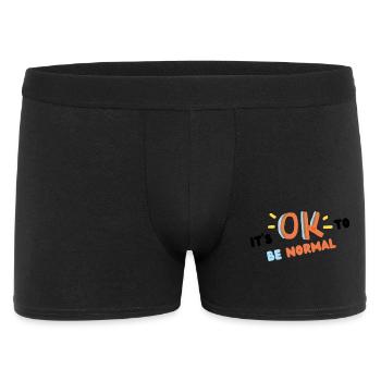 It s ok to be normal (noir) - Boxer Homme - noir - Devant