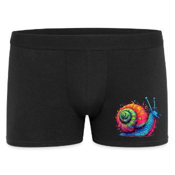 Snail - Men's Boxer Shorts - black - Front