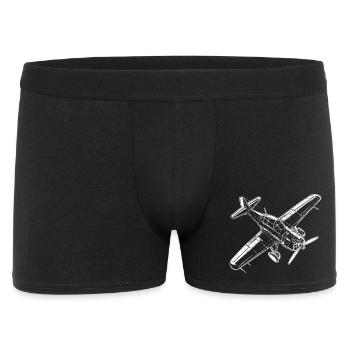 Propeller plane - Men's Boxer Shorts - black - Front