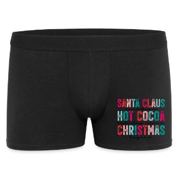 Santa Claus Hot Chocolate Christmas - Men's Boxer Shorts - black - Front