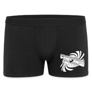 3D Sound Waves Font Design - Men's Boxer Shorts - black - Front