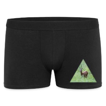 Deer in the tall grass - Men's Boxer Shorts - black - Front