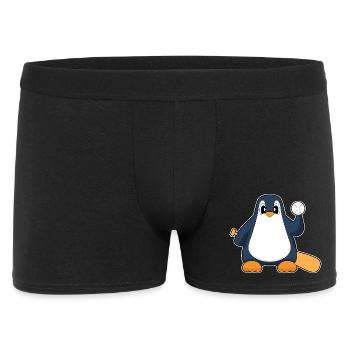 Penguin Baseball Baseball Bat - Men's Boxer Shorts - black - Front