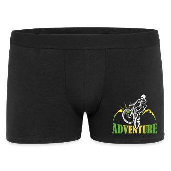Bike Adventure Tours Cadeau de chemise de VTT - Boxer Homme - noir - Devant