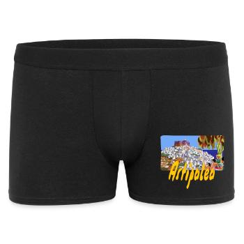 Astipalea - Männer Boxer Shorts - Schwarz - Vorne