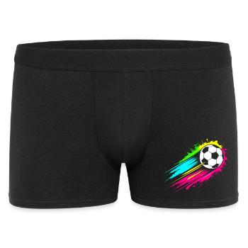Fußball - Männer Boxer Shorts - Schwarz - Vorne