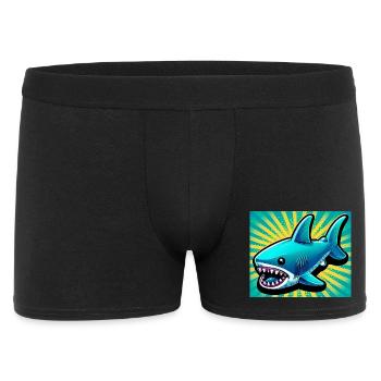 Requin - Boxer Homme - noir - Devant