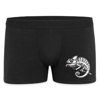 Caméléon art tribal pastel - Boxer Homme - noir - Devant