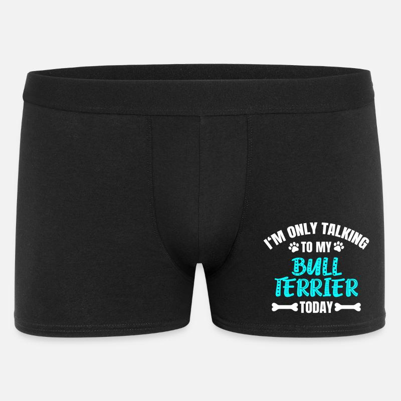 Bull Terrier Bullterrier - Männer Boxer Shorts - Schwarz