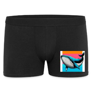 baleine - Boxer Homme - noir - Devant