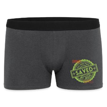 SAVED_Green_1 - Men's Boxer Shorts - charcoal grey - Front