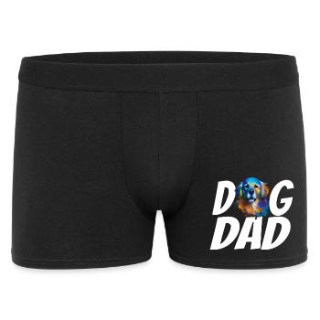 Golden Retriever Love Watercolor Art for Dog Dad - Men's Boxer Shorts - black - Front