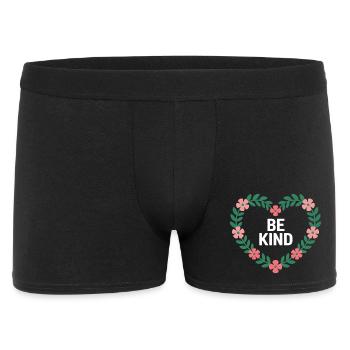 Be Kind Blossom Motif Coeur - Boxer Homme - noir - Devant