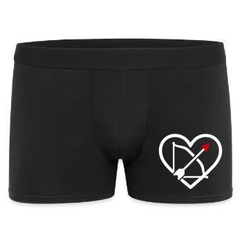 Archery Heart Bow Arrow Sport Gift - Men's Boxer Shorts - black - Front