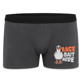 Rage Appât Mode Mouette Oiseau Méchant Drôle Provocation - Boxer Homme - charbon - Devant