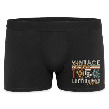 1956 Vintage Retro Birthday Gift - Men's Boxer Shorts - black - Front