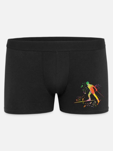 Skilangläufer Skilanglauf - Männer Boxer Shorts - Schwarz