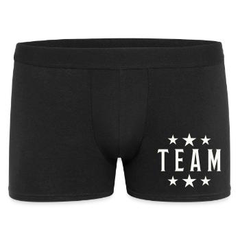 Team Vintage Star Logo - Men's Boxer Shorts - black - Front