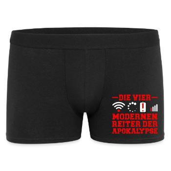 Computer DIE VIER REITER DER MODERNEN APOKALYPSE - Männer Boxer Shorts - Schwarz - Vorne