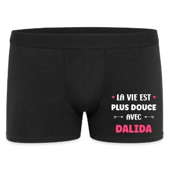 Dalida - Boxer Homme - noir - Devant