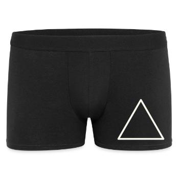 Geometric Shape Triangle Outline - Men's Boxer Shorts - black - Front