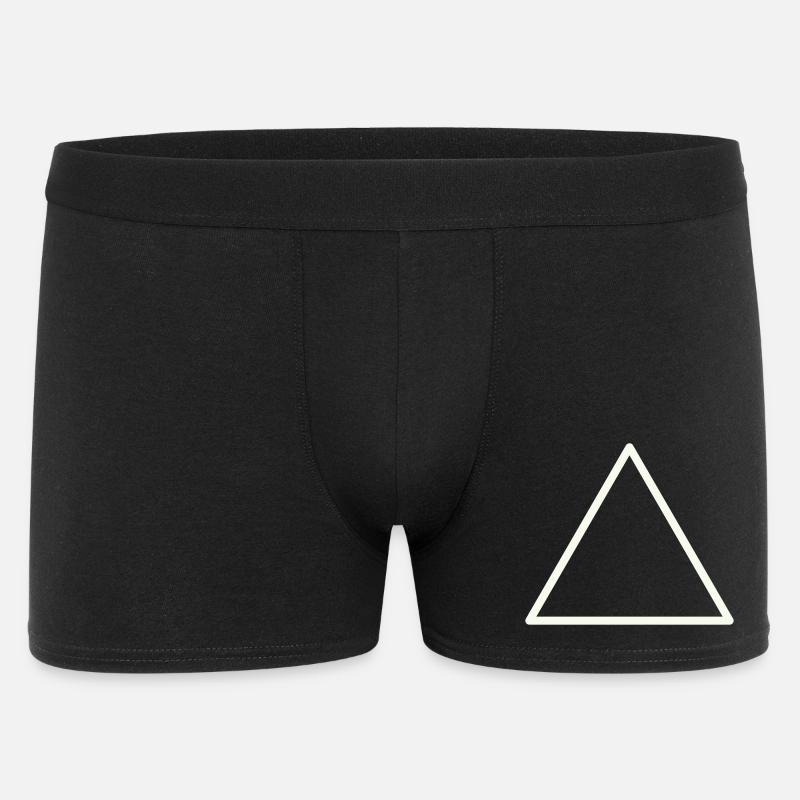 Contour géométrique du triangle - Boxer Homme - noir