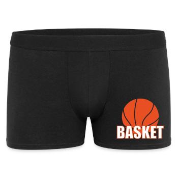 Basketball / Basketball / Basktet-Ball / Sport - Männer Boxer Shorts - Schwarz - Vorne