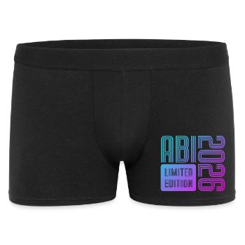 ABI 2026 Vintage Neon Limited Edition - Männer Boxer Shorts - Schwarz - Vorne