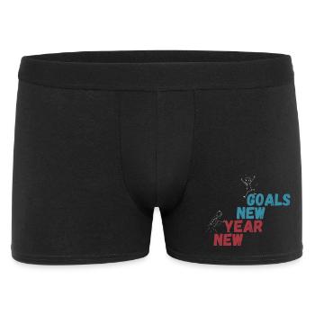 Funny New Year New Goals Motivation Resolution Gif - Men's Boxer Shorts - black - Front