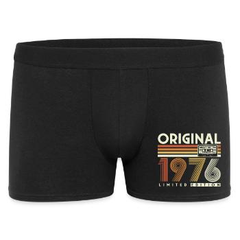 1976 Vintage 50th Birthday Gift Retro - Men's Boxer Shorts - black - Front