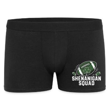 Shamrock Football Shenanigan Squad Vintage Style - Men's Boxer Shorts - black - Front
