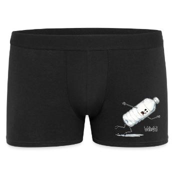 Waterfall – Falling Water Bottle Cartoon - Men's Boxer Shorts - black - Front
