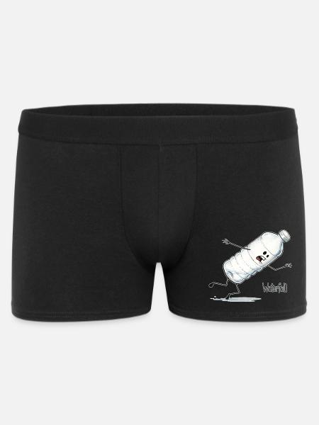 Waterfall – Falling Water Bottle Cartoon - Men's Boxer Shorts - black
